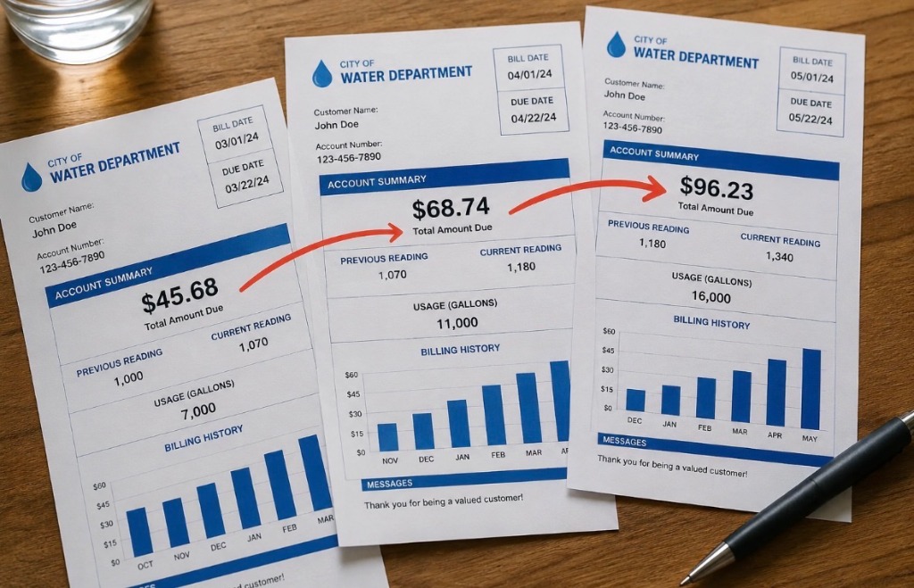 Rising water bills